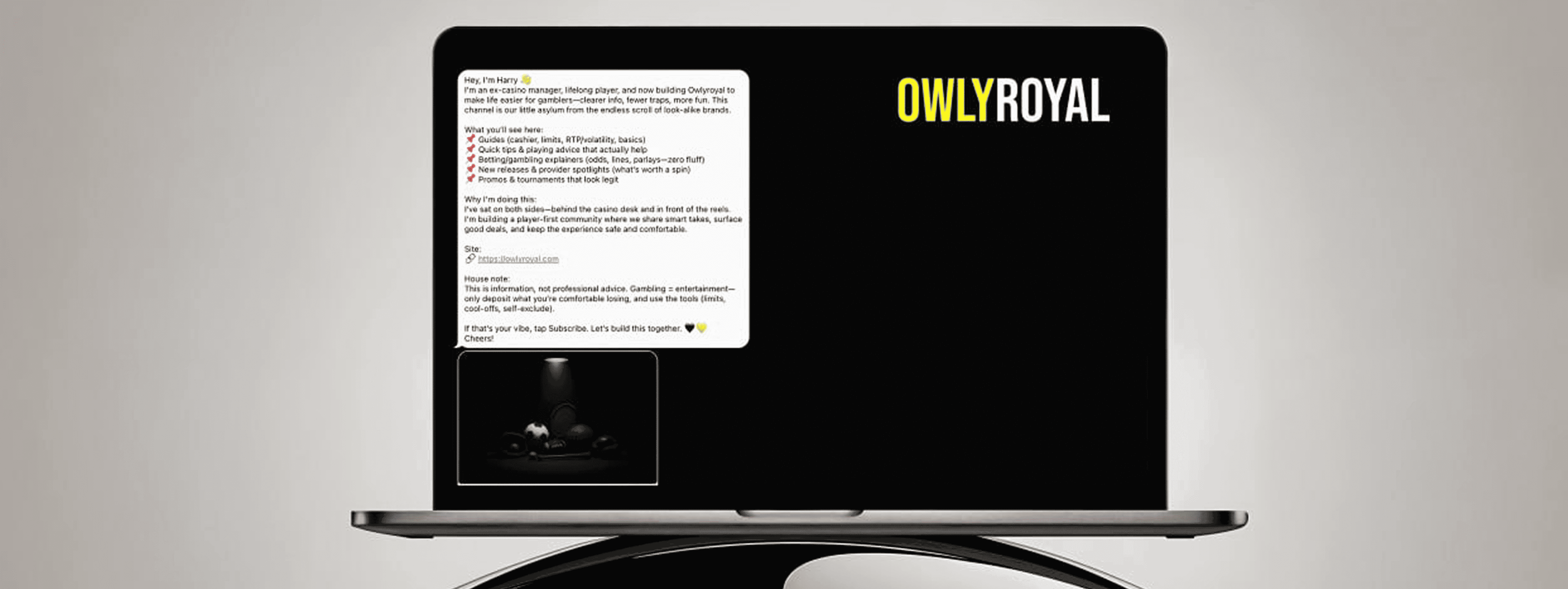 Social Hub — Owlyroyal main banner